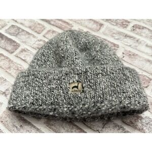 Peruvian Link 100% Alpaca Knit Beanie Hat Gray Made in Peru Kids Youth Knit
